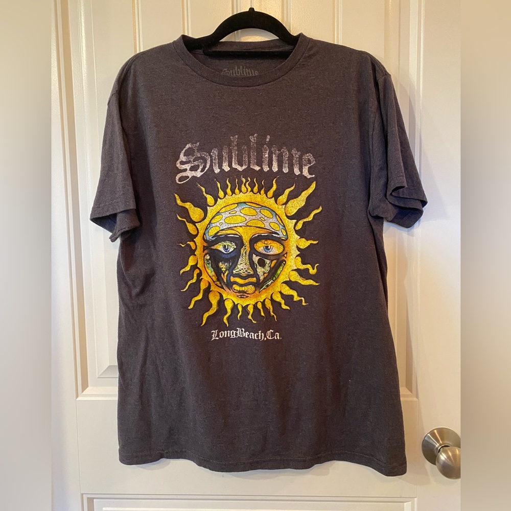 Sublime gray sun t-shirt Y2K style